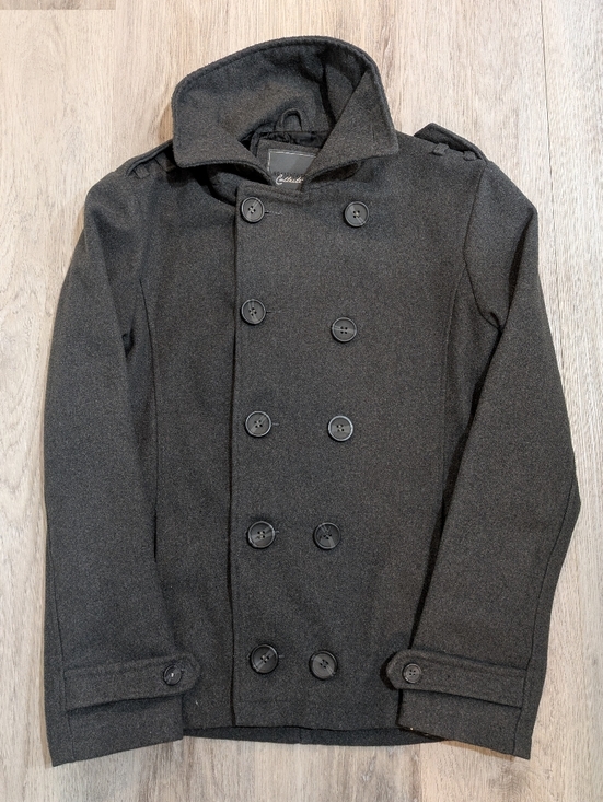 Urban Heritage Other - Urban Heritage Charcoal Gray Wool Pea Coat - Size Medium